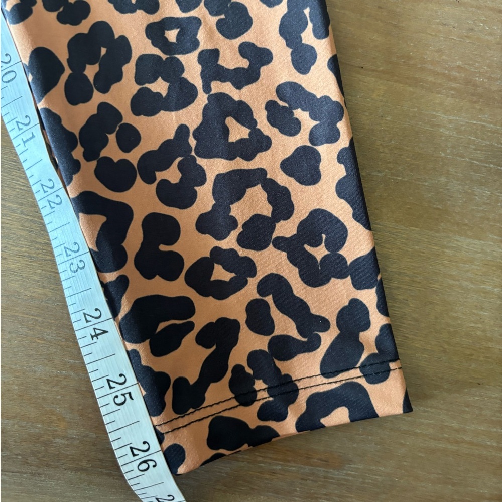 Beach Riot Leopard Print Piper High-Rise Full Length Leggings, Size Small - Picture 9 of 10